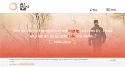 Desktop Screenshot of etiskraad.dk